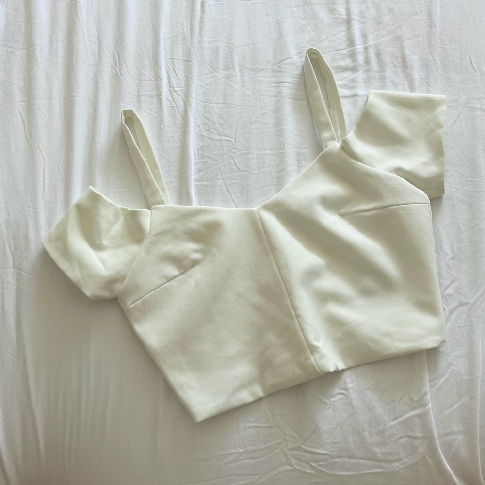 Topshop Off Shoulder Crop Top
